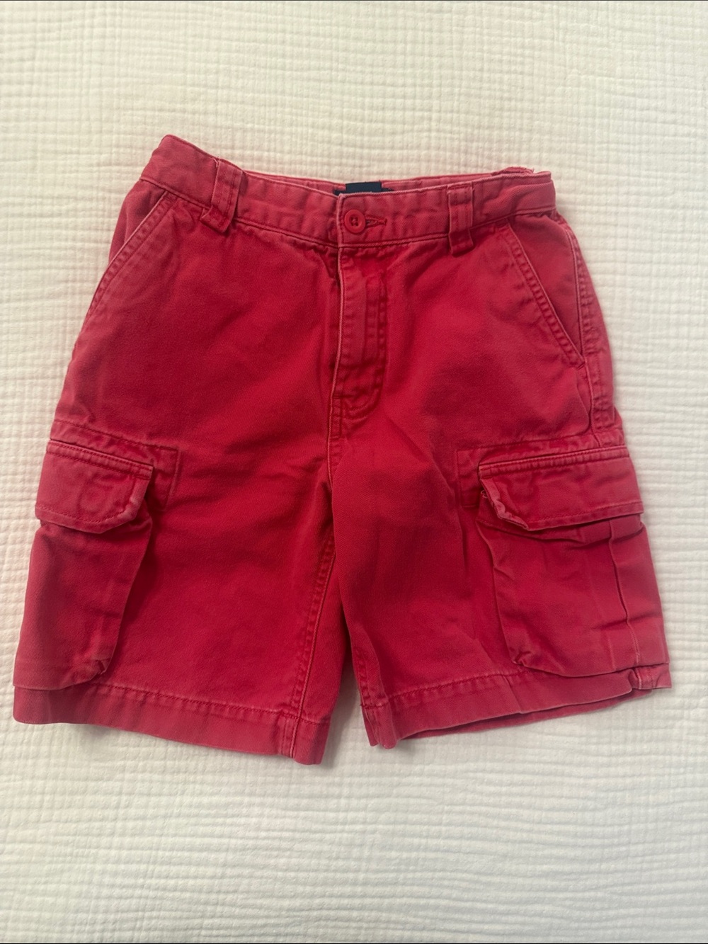 Boy’s Ralph Lauren Red Cargo Shorts with Utility Pockets-Size 7 I’m ready